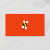 Carte De Visite Abeille jaune (Dos)