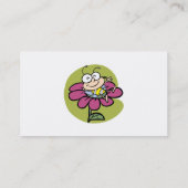 Carte De Visite abeille joyeuse sur fleur (Dos)