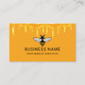 Carte De Visite Abeille Logo Abeille Miel Apiary Gold Drives Farm (Devant)