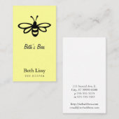 Carte De Visite Abeille [noir] (Devant / Derrière)
