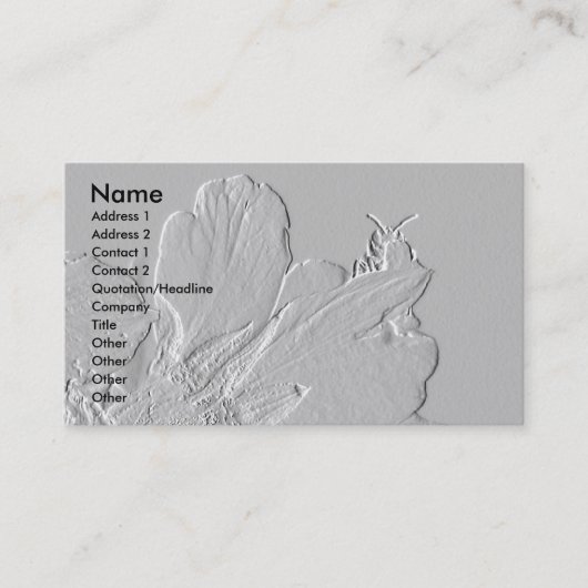 Carte De Visite Abeille sur la conception de pétales de fleur (Devant)