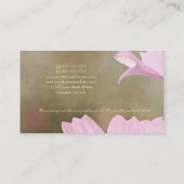 Carte De Visite Abeille sur la fleur rose (Dos)