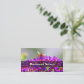 Carte De Visite Abeille sur un papillon Bush (Debout devant)
