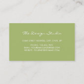 Carte De Visite Abeille Vintage botanique moderne (Dos)