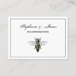 Carte De Visite Abeille Vintage Preppy Heraldic #2 Armoiries C
