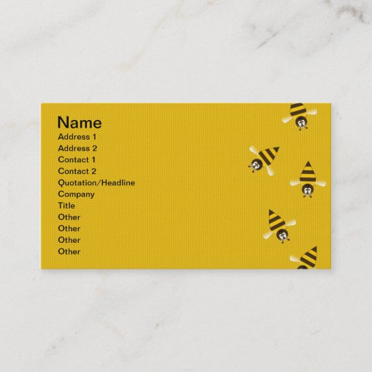 Carte De Visite Abeilles (Devant)