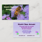 Carte De Visite Abeilles à vendre (Devant / Derrière)