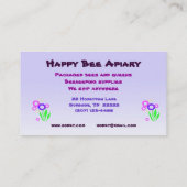 Carte De Visite Abeilles à vendre (Dos)