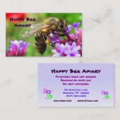 Carte De Visite Abeilles à vendre (Devant / Derrière)