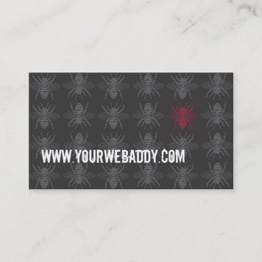Carte De Visite Abeilles foncées Bizcard (Devant)