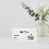 Carte De Visite abeilles heureuses (Debout devant)