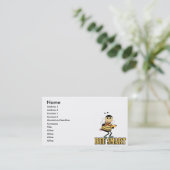 Carte De Visite abeilles malin bee avec crayon (Debout devant)
