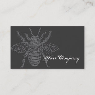 Carte De Visite Abeilles noires et rouges Bizcard
