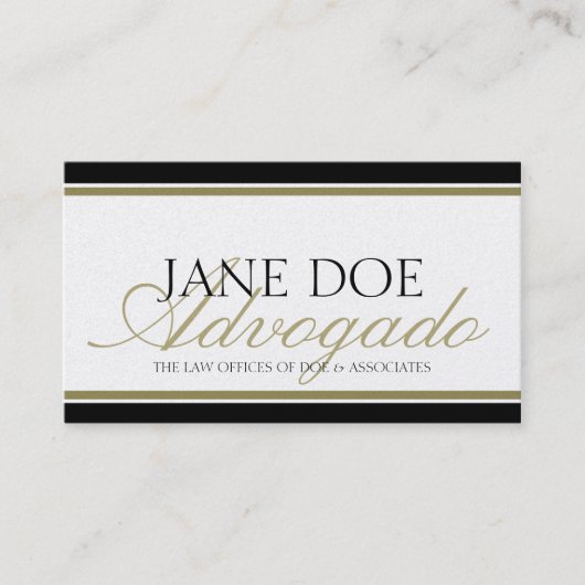 Carte De Visite Abogado Advogado (Devant)