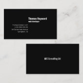 Carte de visite abordable simple et simple moderne (Devant / Derrière)