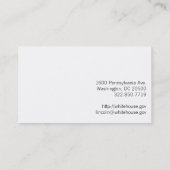 Carte De Visite Abraham Lincoln (Dos)