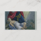 Carte De Visite Abraham offrant vers le haut de son fils Isaac, (Dos)