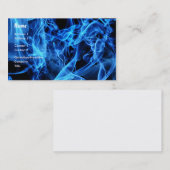 Carte De Visite Abrégé sur bleu (Devant / Derrière)