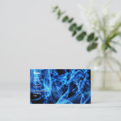 Carte De Visite Abrégé sur bleu (Debout devant)