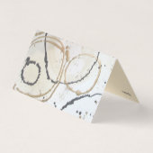 Carte De Visite Abrégé sur élégant or et noir (Dos)