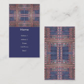 Carte De Visite abrégé sur foncé porte (Devant / Derrière)