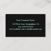 Carte De Visite Abrégé sur moderne pourpre de bleu d'outre-mer à (Dos)