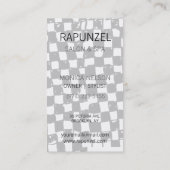 Carte De Visite Abrégé sur noir et blanc contrôleur (Dos)