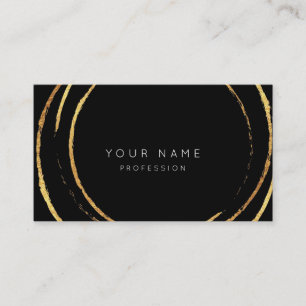 Carte De Visite Abrégé sur professionnel or de minimalisme blanc