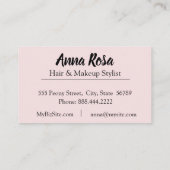 Carte De Visite Abrégé sur rose diamant de Bling de lavande de *~* (Dos)