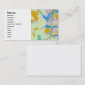 Carte De Visite Abréviation aquarelle personnalisée (Devant / Derrière)