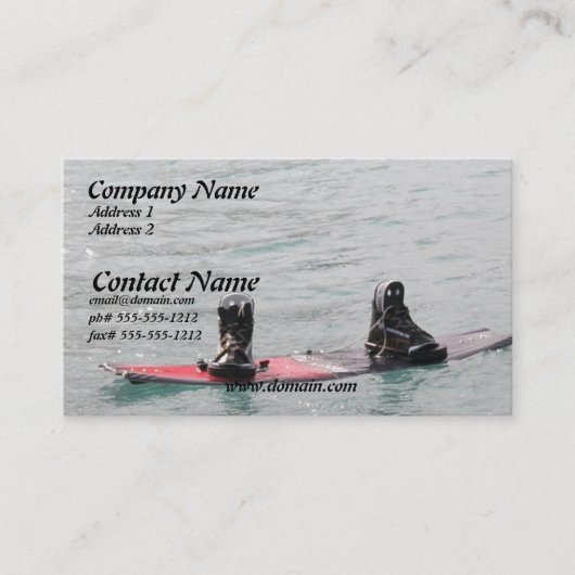 Carte de visite absent de Wakeboarder (Devant)