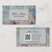 Carte De Visite Abstract Artistic Tiled (Devant / Derrière)