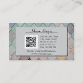 Carte De Visite Abstract Artistic Tiled (Dos)