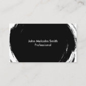 Carte De Visite Abstract Black (Devant)
