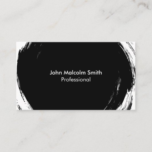 Carte De Visite Abstract Black (Devant)
