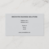 Carte De Visite Abstract Digital Wave Particles High Tech (Dos)