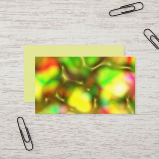 Carte De Visite Abstract Liquid Metal Print (Devant/Arrière en situation)