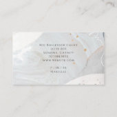 Carte De Visite Abstract Modern Watercolor Shapes Makeup Artist (Dos)