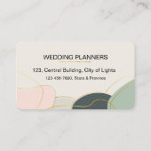 Carte De Visite Abstract Simple Modern Subtle Minimal (Dos)