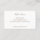 Carte De Visite Abstract Watercolor Business Card in Pearl (Dos)