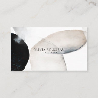 Carte De Visite Abstract Watercolor Shapes Consultant