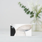 Carte De Visite Abstract Watercolor Shapes Therapist  (Debout devant)