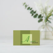 Carte De Visite abstrait (Debout devant)