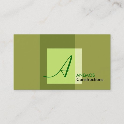 Carte De Visite abstrait (Devant)