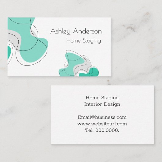 Carte de visite Abstrait (Devant / Derrière)