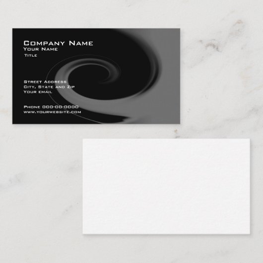 Carte de visite Abstrait (Devant / Derrière)