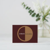 Carte De Visite abstrait (Debout devant)