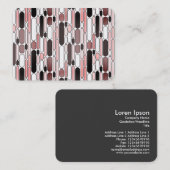 Carte De Visite Abstrait 100624 - (Sangria) (Devant / Derrière)