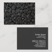 Carte De Visite Abstrait 181112 - Métal exotique (Devant / Derrière)