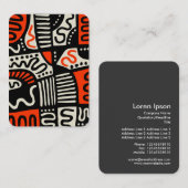 Carte De Visite Abstrait 291219c (Devant / Derrière)